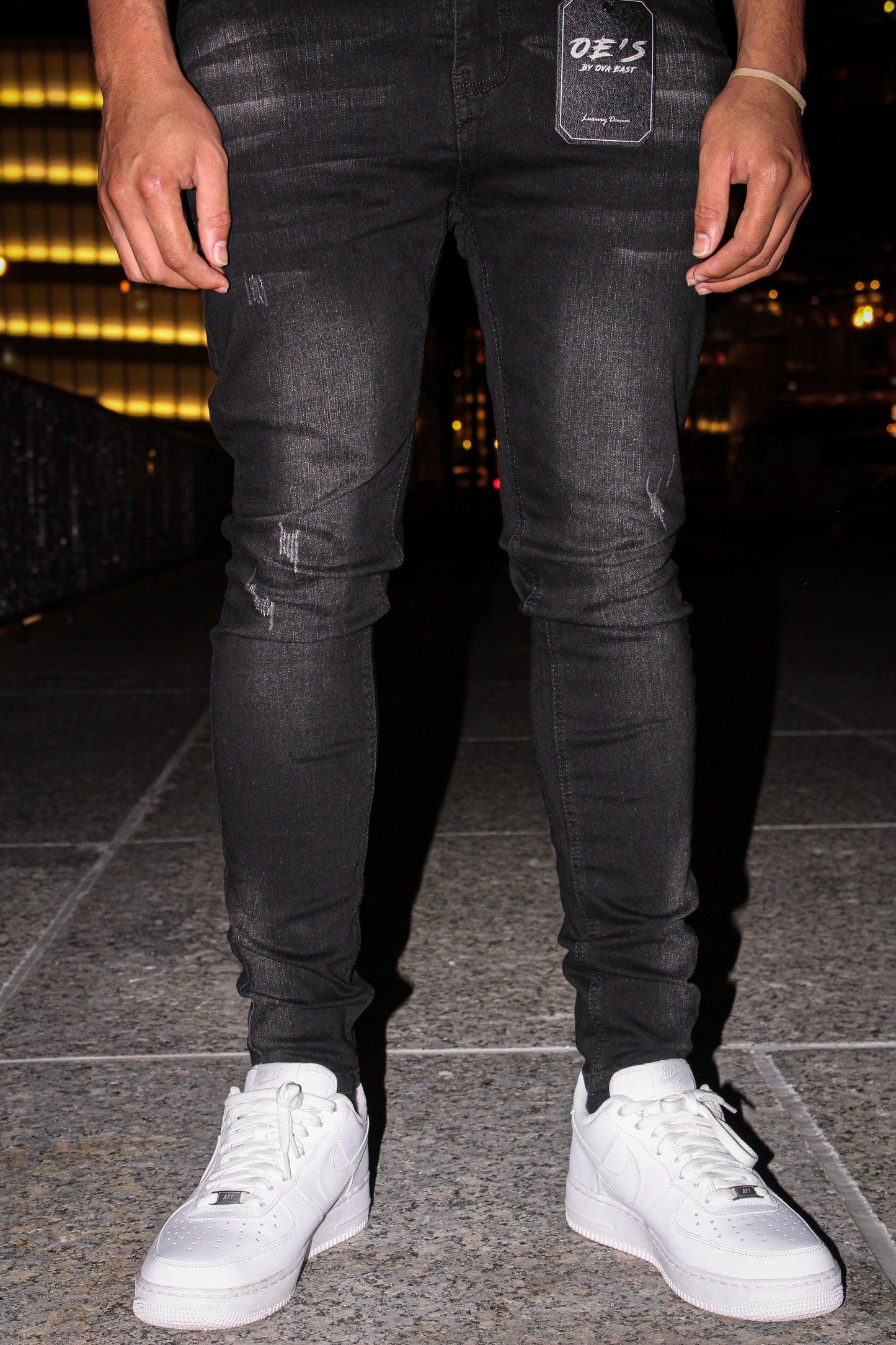 Black Distressed OE'S